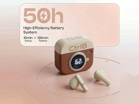 Ctrl8_Q86_Retro Camera Design Portable TWS Wireless Earbuds-G0 - image 2