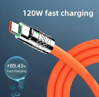 High-Speed Fast Charging & Data Sync Cable-Orange Edition-UP - image 3