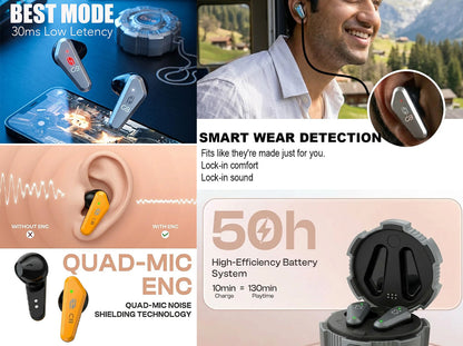 Ctrl8_X35_Wireless Earbuds Semi-in-ear Design TWS Earphones-GO - image 4