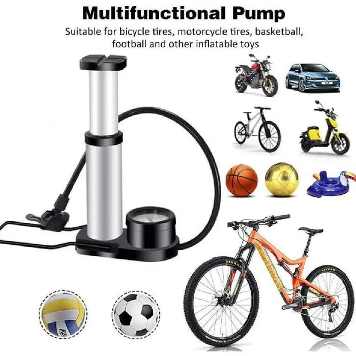 Compatible & Super Easy Portable High Pressure Foot Air Pump For Cycle, Motorcycle, Scooty & Car @ Just Rs. 499/-
