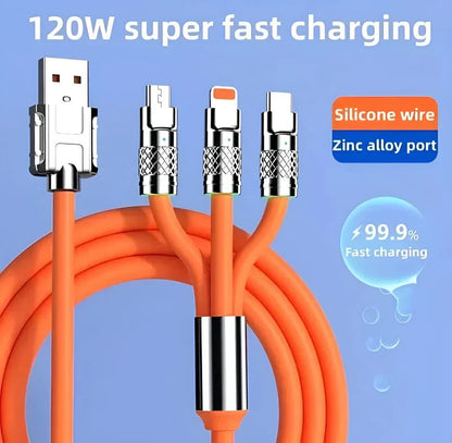 High-Speed Fast Charging & Data Sync Cable-Orange Edition-UP - image 4