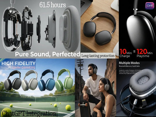 Ctrl8 P9 Bluetooth Headphones-P