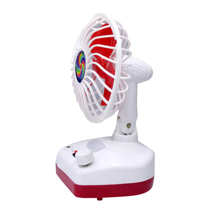 USB Rechargeable Desktop Table Portable Fan For Home Kitchen Office Travelling- GO - image 6