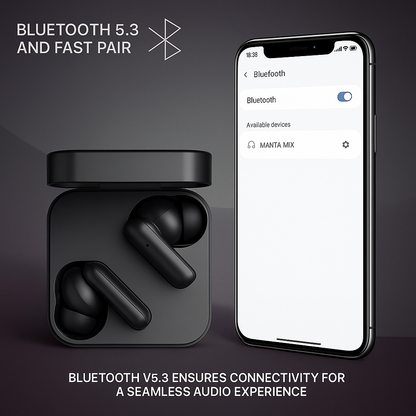 CTRL8 CMT Ultra Pro true wireless earbuds featuring Bluetooth 5.3 and fast pairing technology