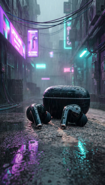 Pure Black Earbuds with Deep Bass, Quad Mic & 48H Playback - @Just Rs. 499/-