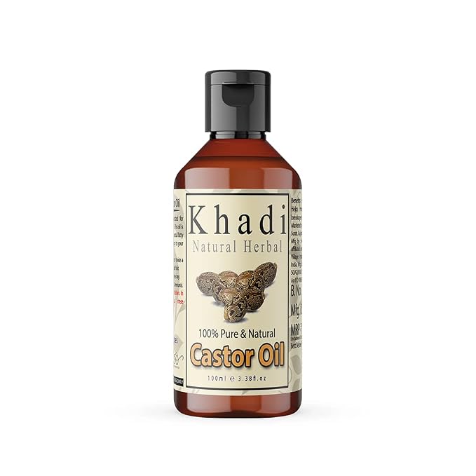 Khadi India Herbal Castor Oil For Hair Growth| 100ml