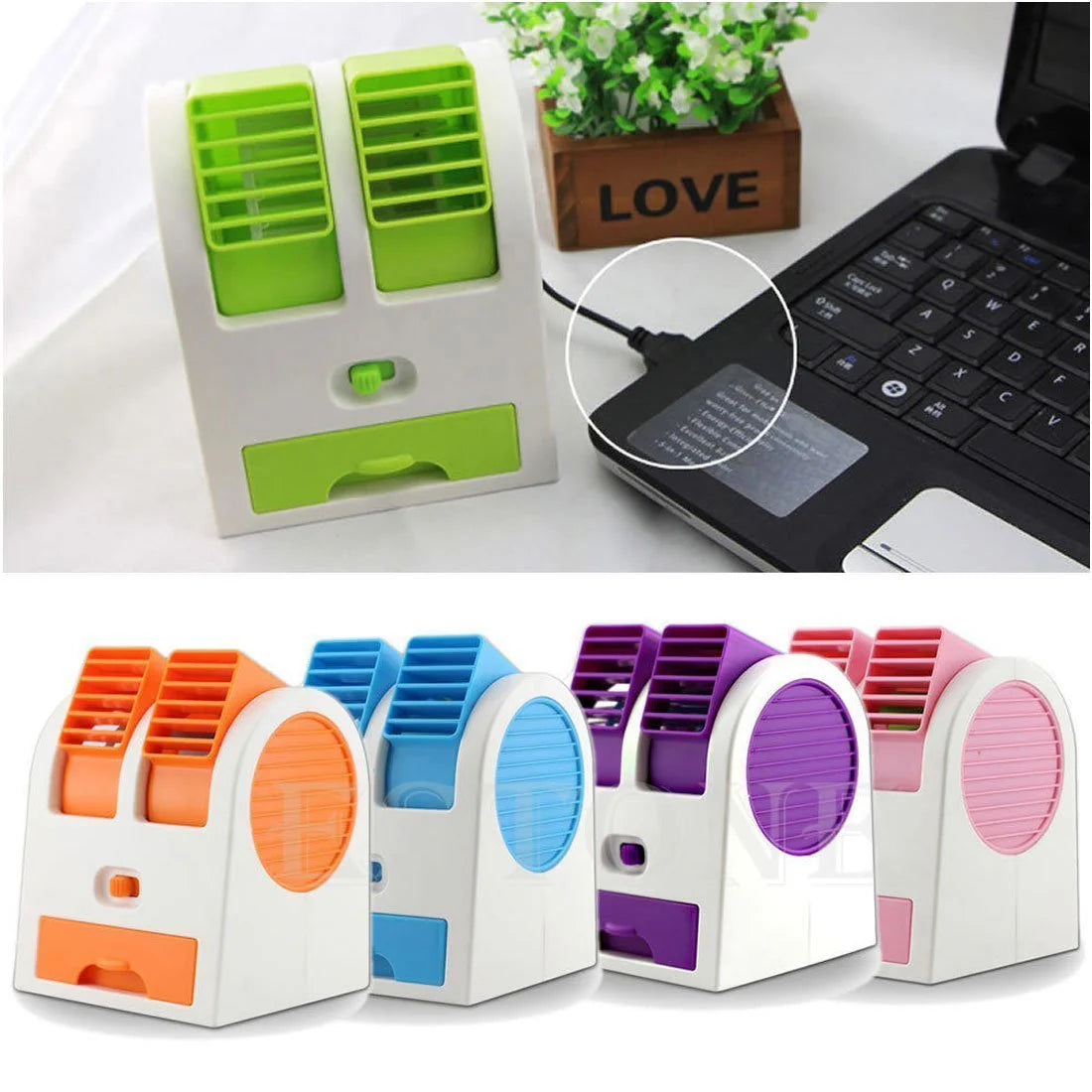 Dual Bladeless Mini Air Conditioner- GO - image 5