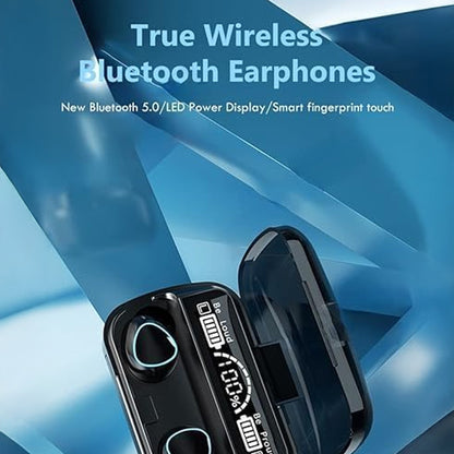 Wireless Bluetooth Earbuds with Noise Reduction & In-built Powerbank