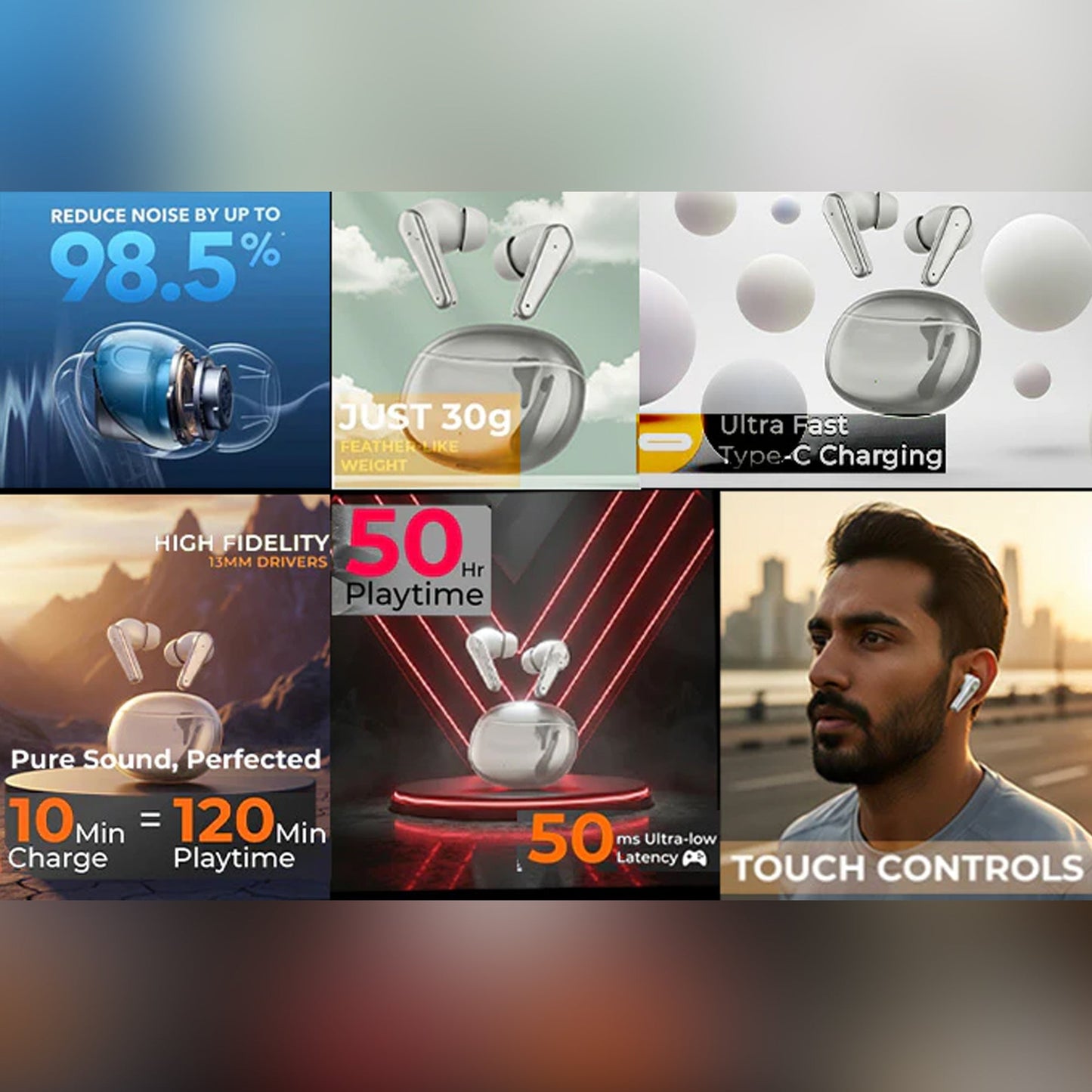 Pro Sound True Wireless Bluetooth Earbuds with HD Audio