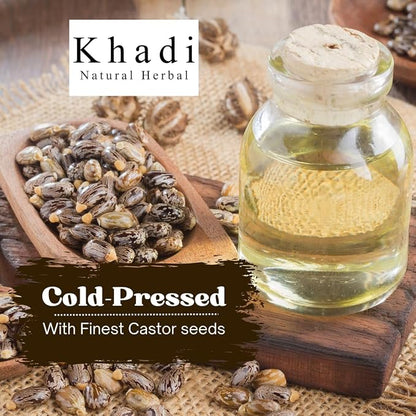 Khadi India Herbal Castor Oil For Hair Growth| 100ml