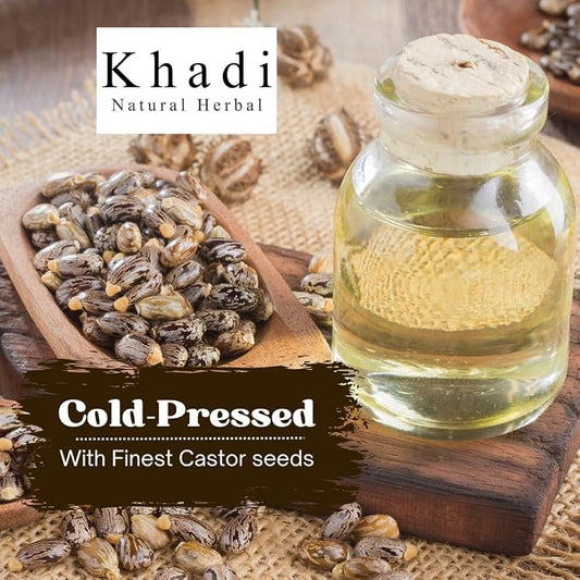 Khadi India Herbal Castor Oil For Hair Growth| 100ml