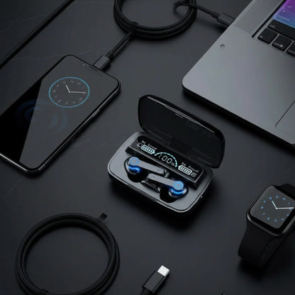 M19 UltraBass True Wireless Earbuds with Enhanced Deep Bass