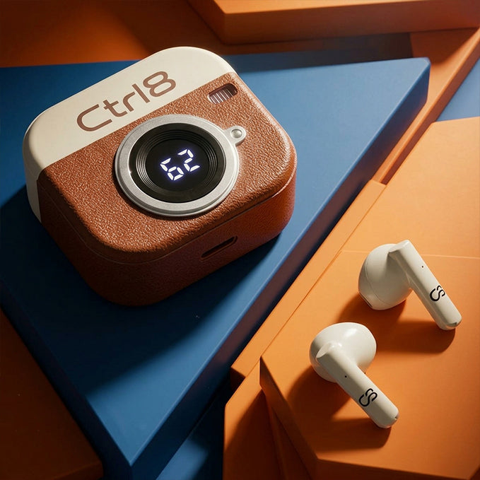 Ctrl8_Q86_Retro Camera Design Portable TWS Wireless Earbuds-G0