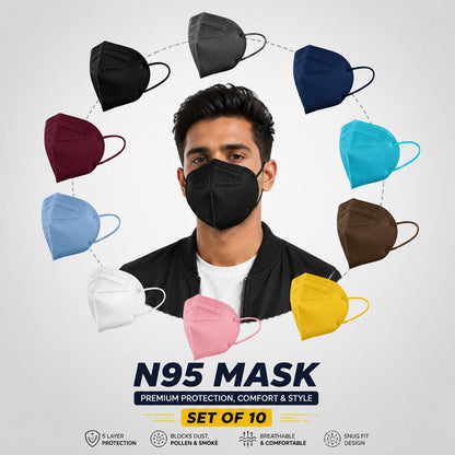 N95 Masks Anti Pollution Washable Usable Layered