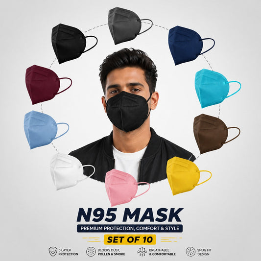 N95 Masks Anti Pollution Washable Usable Layered-UP