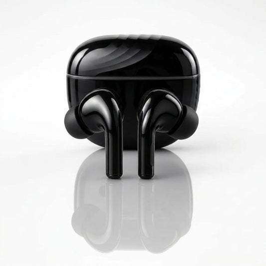 Pure Black Earbuds with Deep Bass, Quad Mic & 48H Playback - @Just Rs. 499/-