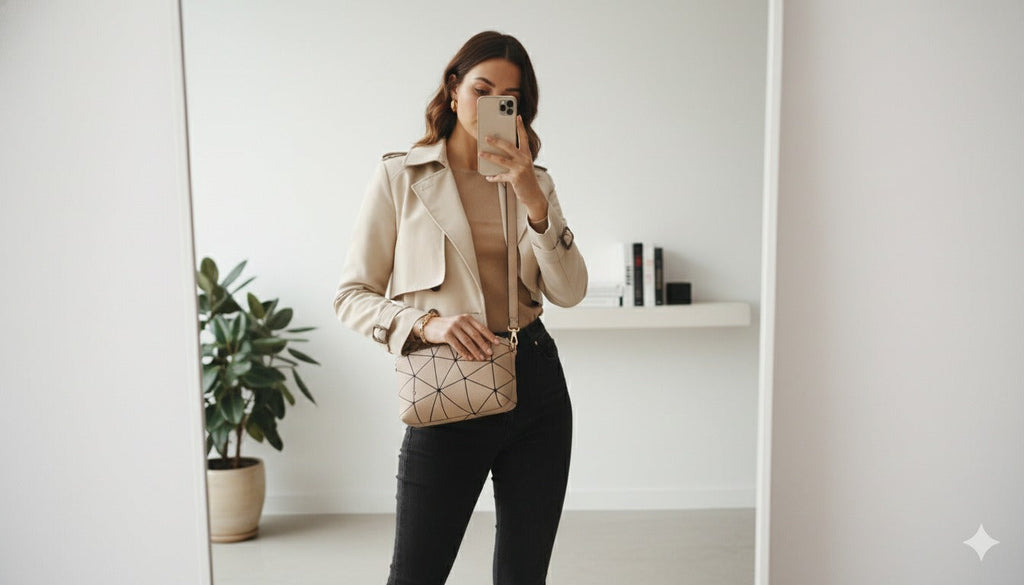 Women’s Diamond Pattern Crossbody Elegance Sling Bag