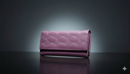 Women's Faux Leather diamond-stitch Wallet