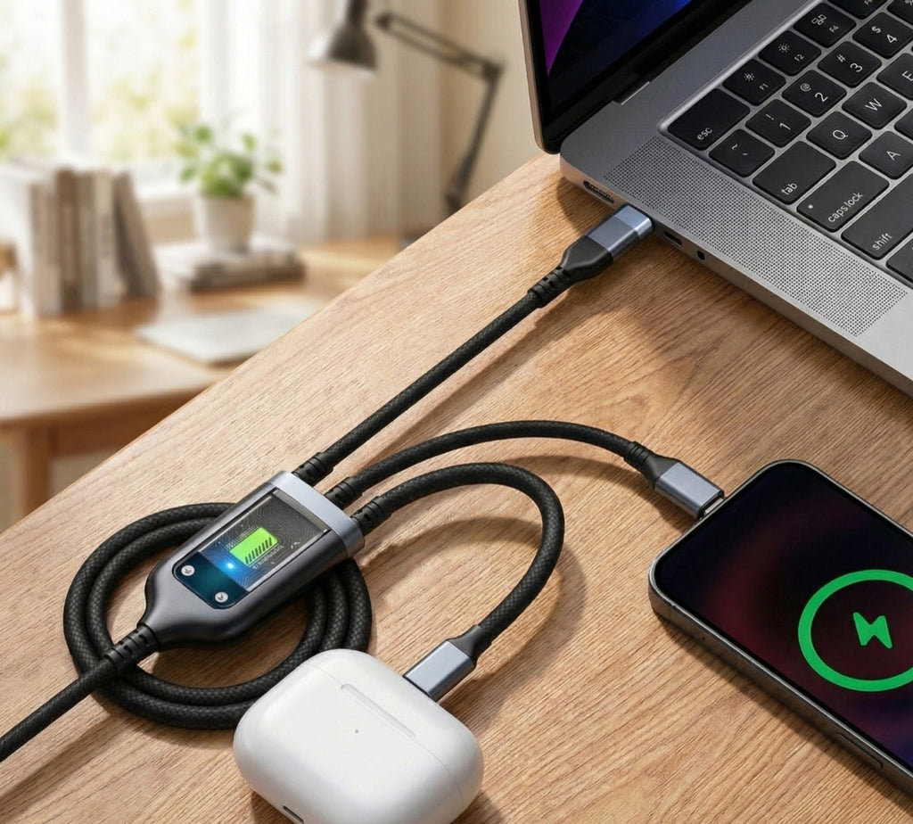 3-in-1 Nylon Braided Charging Cable 3A