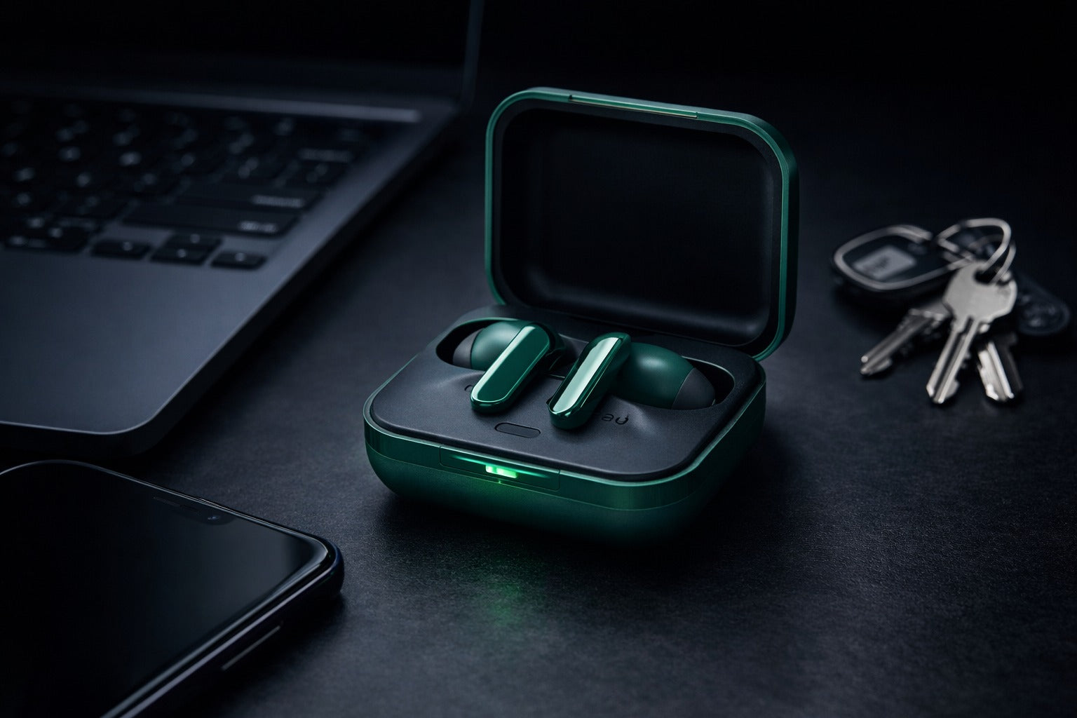 Buds Air 7 Pro ,11mm+6mm Dual-dac Driver,48 Hrs Playtime,53 dB ANC,LHDC,45Ms Low Latency,360° Spatial Audio,IP55 Dust & Water Resistant,BT 5.4 (Racing Green)
