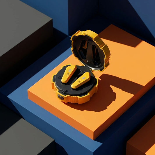 Ctrl8 Wireless Earbuds Semi-in-ear Design TWS Earphones with Stereo Sound Ultra-Low Latency & Colorful Ambient Lights