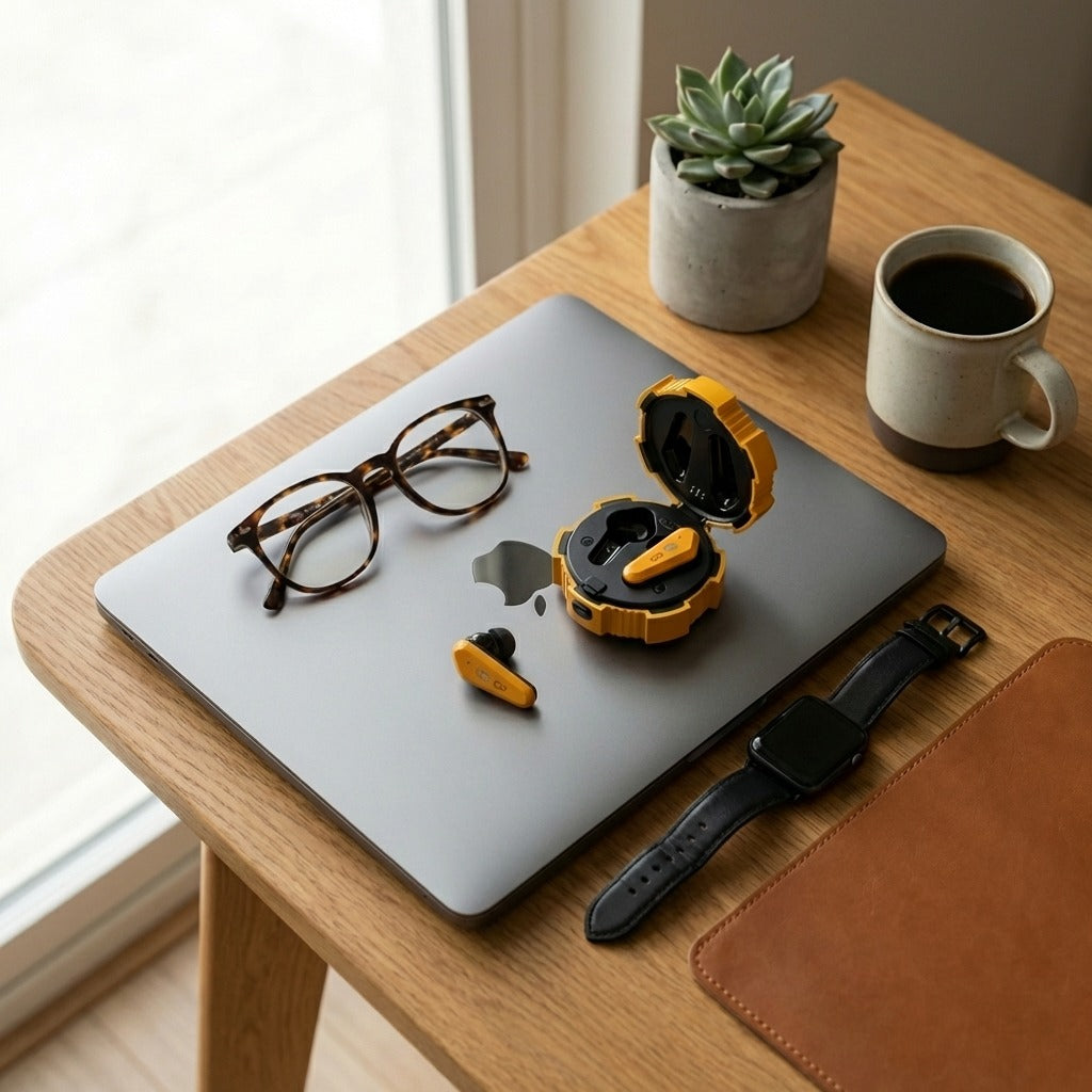 Ctrl8 Wireless Earbuds Semi-in-ear Design TWS Earphones with Stereo Sound Ultra-Low Latency & Colorful Ambient Lights - image 8