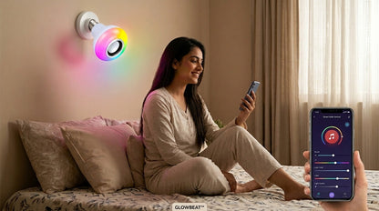 Led Wireless Light Bulb With Speaker | Bluetooth Enabled | Colour Changing Remote Control Access
