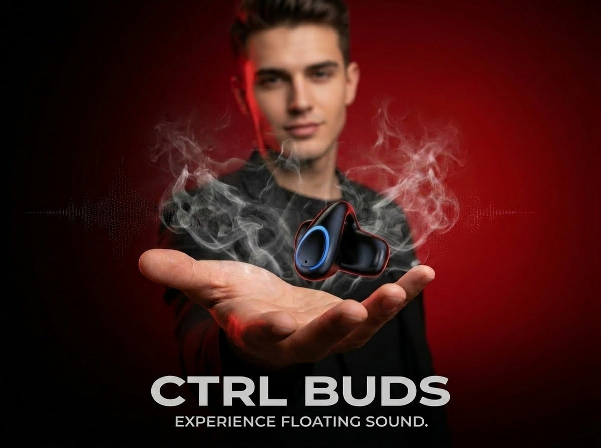 Ctrl8 X33 Open-Ear Bluetooth Headphones with Clip-On Design-GOCC