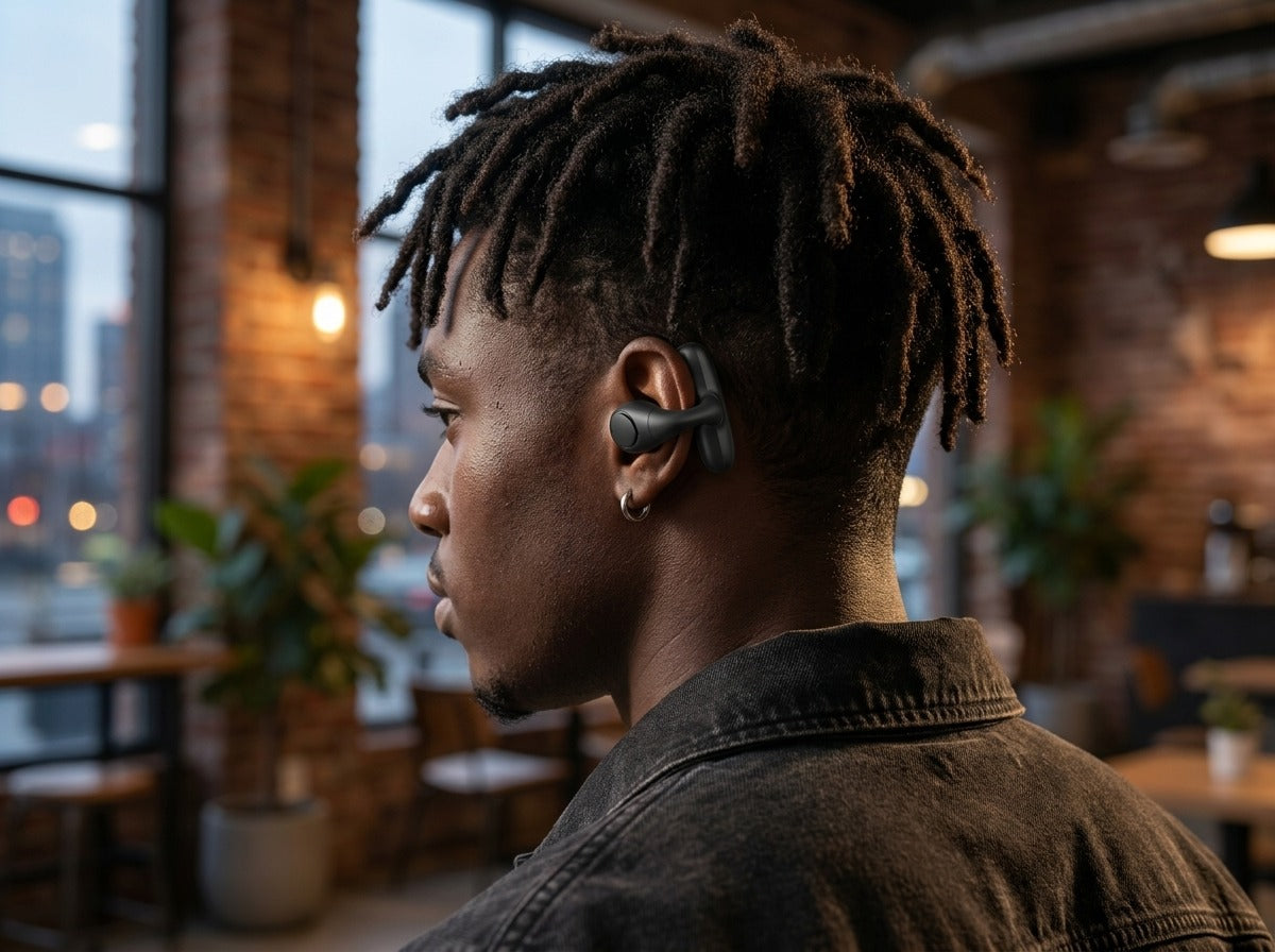 Ctrl8 X33 Open-Ear Bluetooth Headphones with Clip-On Design-GOCC