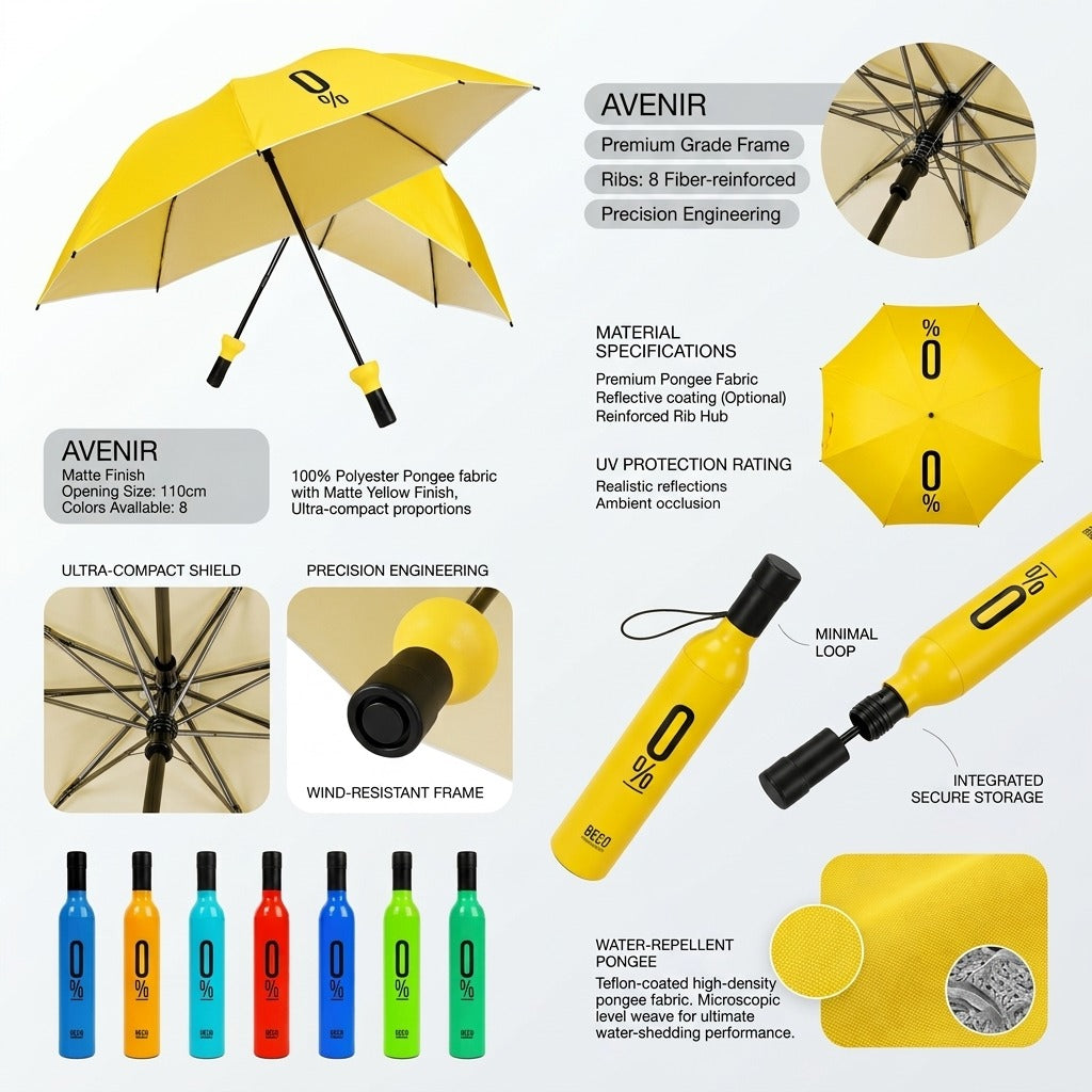 Bottle Umbrella – Portable Waterproof Travel Umbrella-GOCC