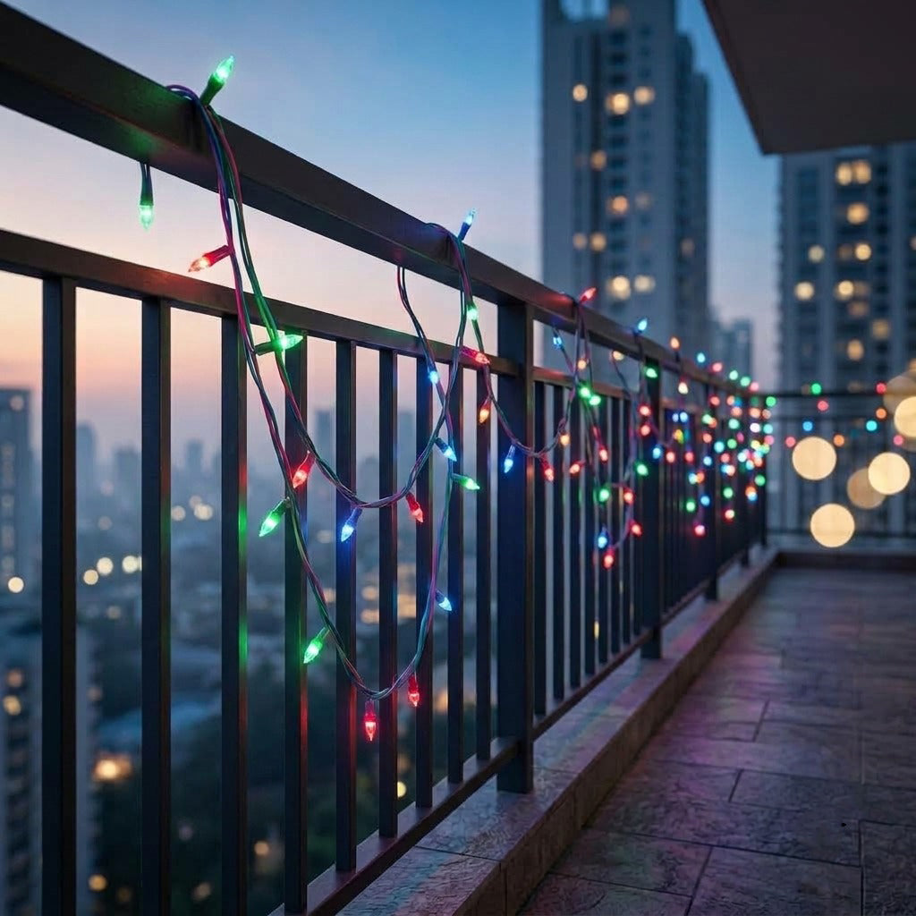DecorGlow 25M Multicolor String Lights |Pack of 2