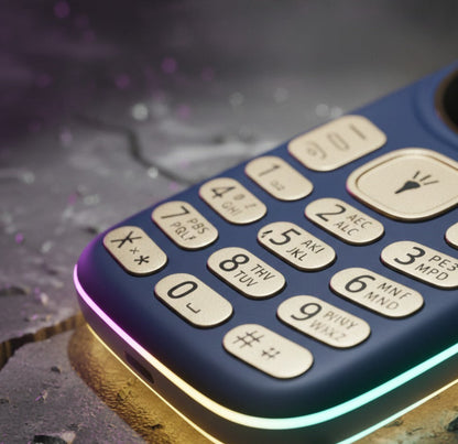 Dual SIM Keypad Mobile Phone with 1100mAh Battery, FM & Torch