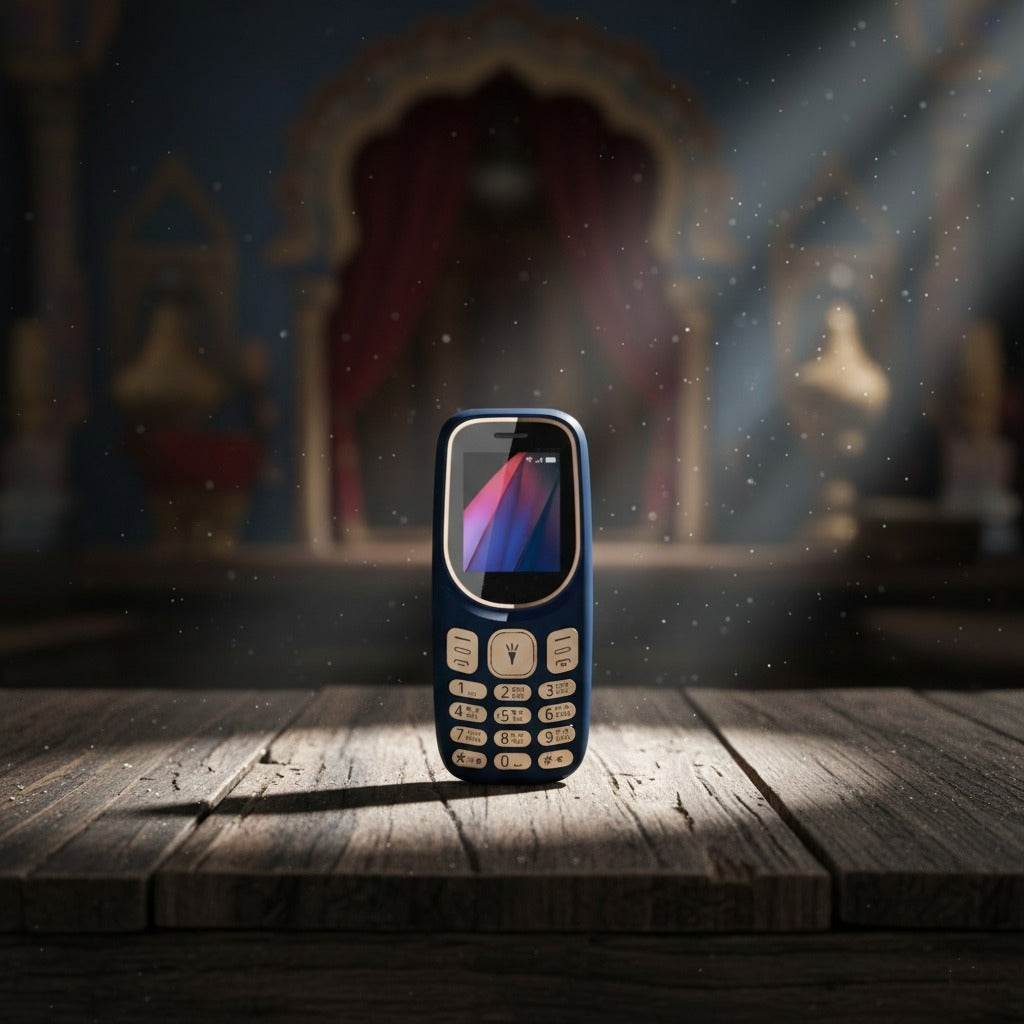 Dual SIM Keypad Mobile Phone with 1100mAh Battery, FM & Torch