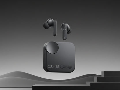 CTRL8 CMT Ultra Pro true wireless noise-cancelling earbuds with premium sound in black
