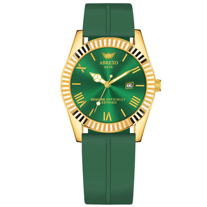 ABREXO BANDITS Series Analog Watch For Men (Quartz, Stainless Steel)-Green