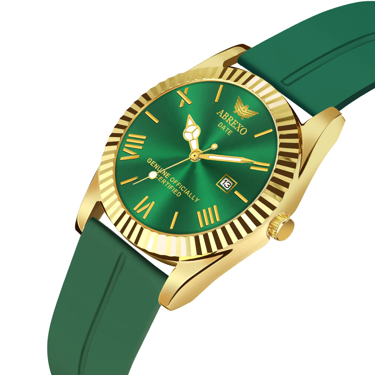 ABREXO BANDITS Series Analog Watch For Men (Quartz, Stainless Steel)-Green