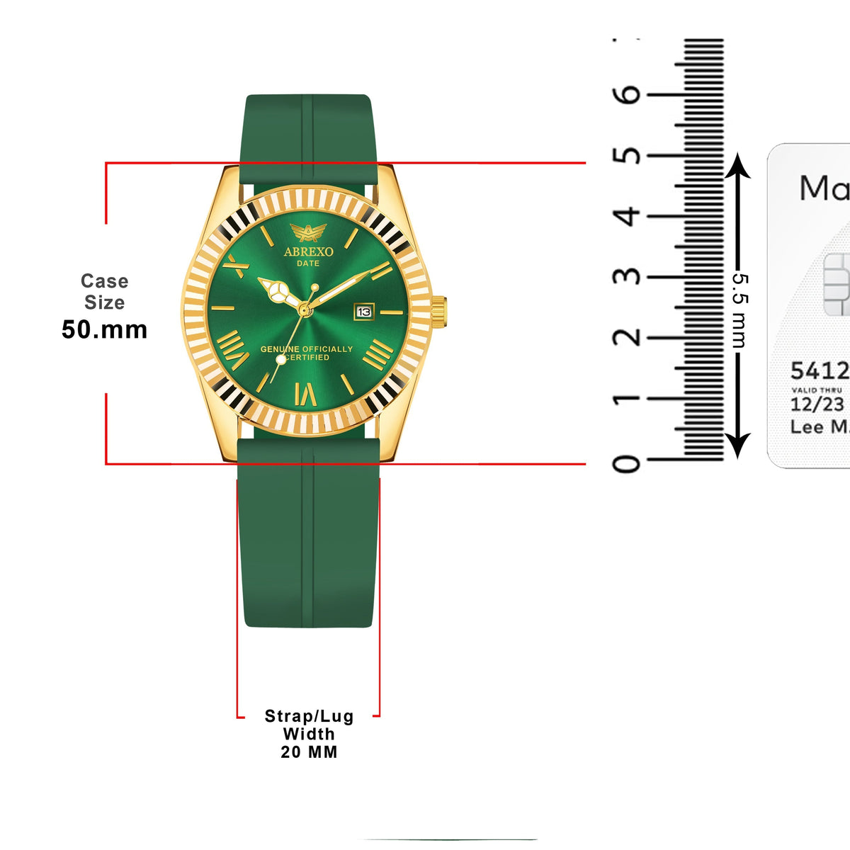 ABREXO BANDITS Series Analog Watch For Men (Quartz, Stainless Steel)-Green