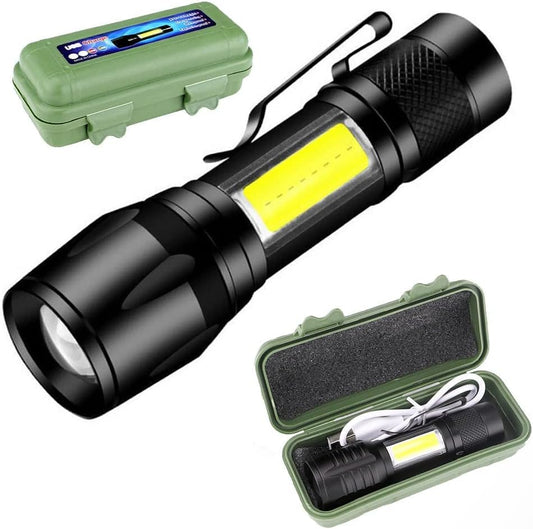 Mini LED Rechargeable Flashlight – Your Pocket-Sized Powerhouse for Any Adventure