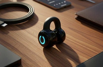 Ctrl-8:Bone Conduction Bluetooth Earphone - Single Ear Clip-On Stereo Design-GO
